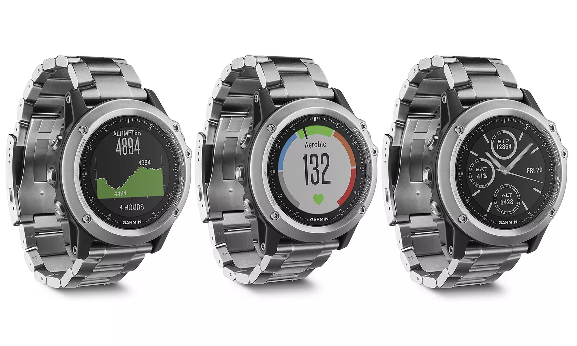 Garmin Fenix 3 Sapphire Titanium GPS Watch - Primary Image