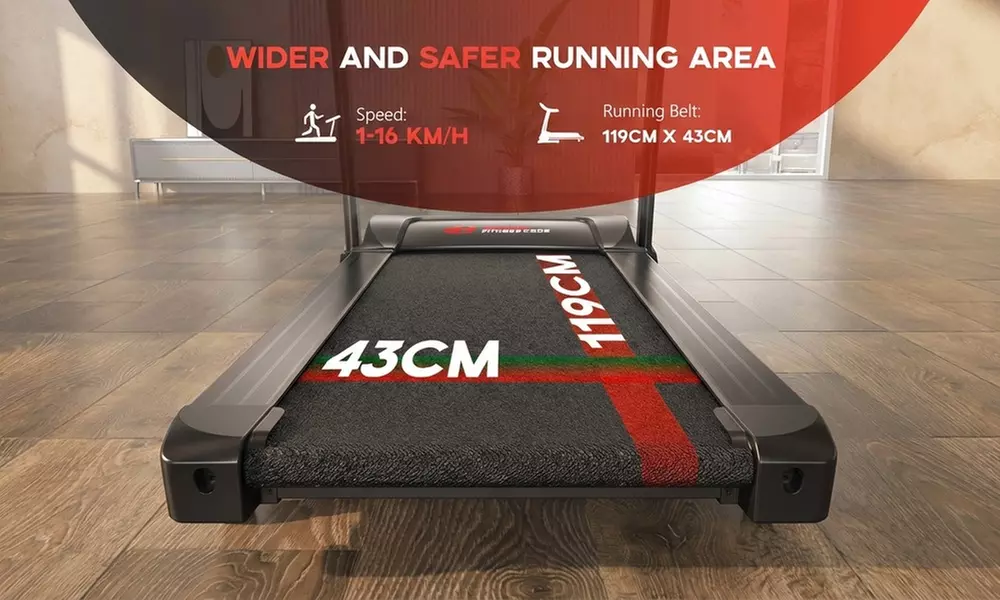 Foldable Fitness Treadmill with 18 Programs and Auto Incline