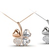 Image 51: Collier à pendentif en forme de trèfle à 4 feuilles ou cœur