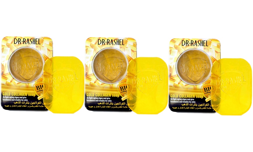 Image 3: Two or Three Dr Rashel Gold Bio Collagen Soap Bars