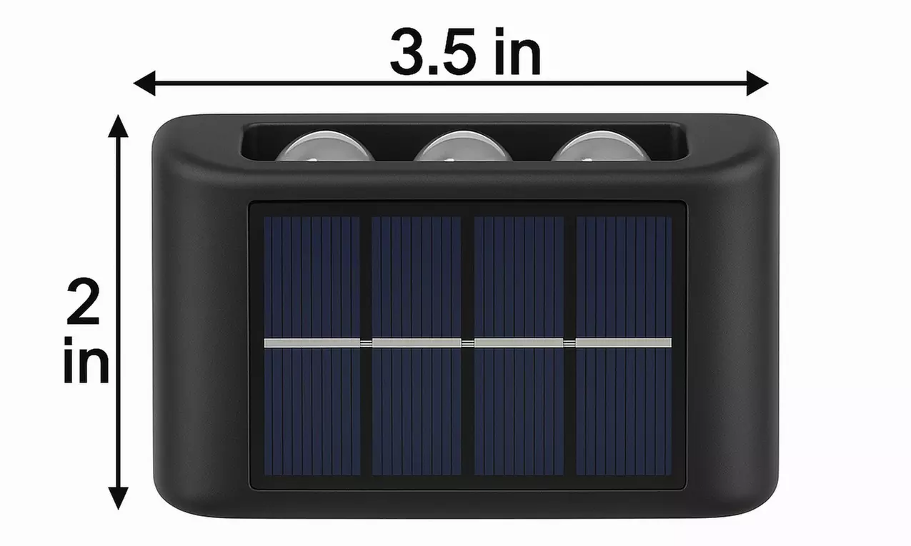 Infinite Basics Four-Pack Solar Outdoor Wall LED Light