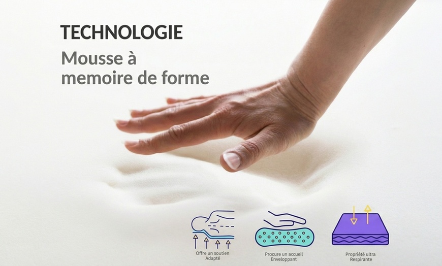 Image 4: Materasso Perle: Memory Foam, Molle Insacchettate e Lattice Sampur