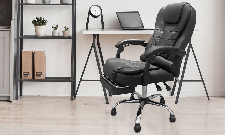 Image 2: Ergonomic Office Chair with Massage Function