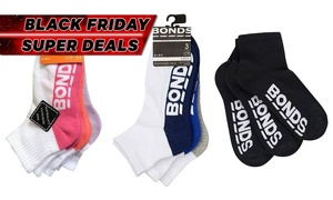 9Pk Bonds Kids' Crew Sport Socks