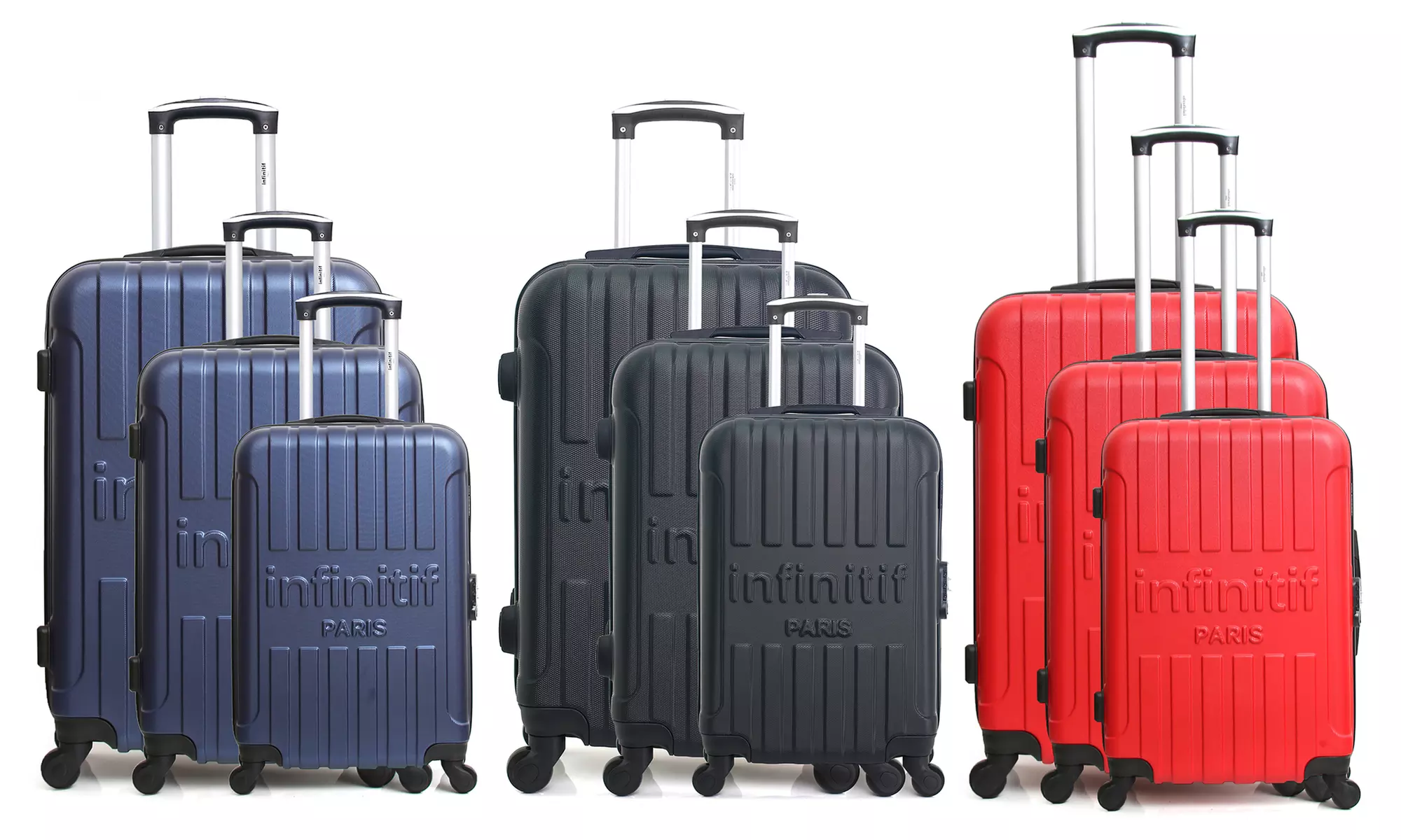 Conjunto de 3 maletas modelo Luton de Infinitif, con entrega gratuita - Primary Image