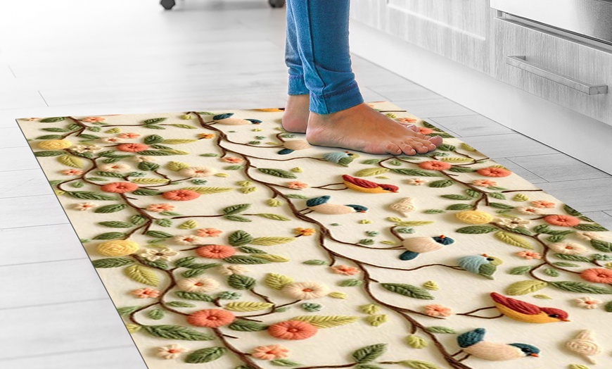 Image 38: Alfombra larga estampada de PVC con impresión digital