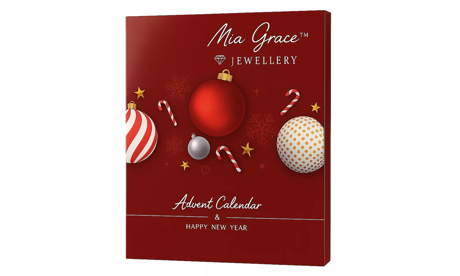 Luxury Jewellery Advent Calendar - 24 Days of Surprises Encrusted with Crystals from Swarovski