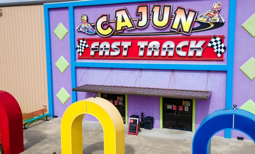 Image 5: Cajun Fast Track  Pre-Loaded Cards: Arcade, Go Karting & More