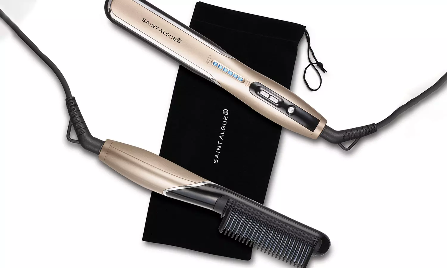 Saint-Algue Demeliss Glätteisen inkl. Velvet-Beutel - Second Medium