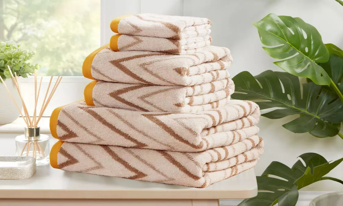 Helix 6-Piece Towel Bale - 100% Cotton, Ultra-Absorbent Towels