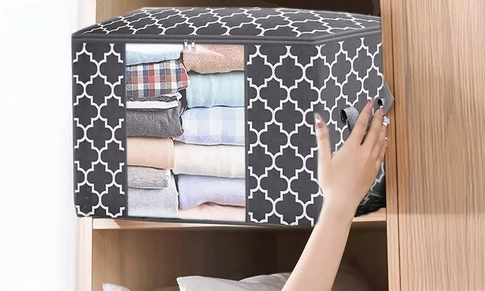 3-Pack 100L Large Capacity Clothes Storage Organizer with Reinforced Handle