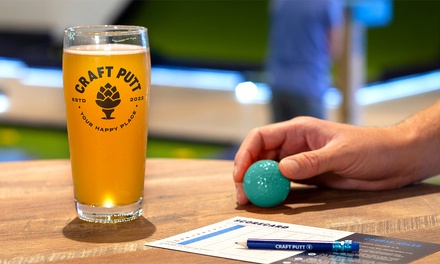 : A 10-Hole Round of Mini Golf for 1 Person / Overland Park - Craft Putt