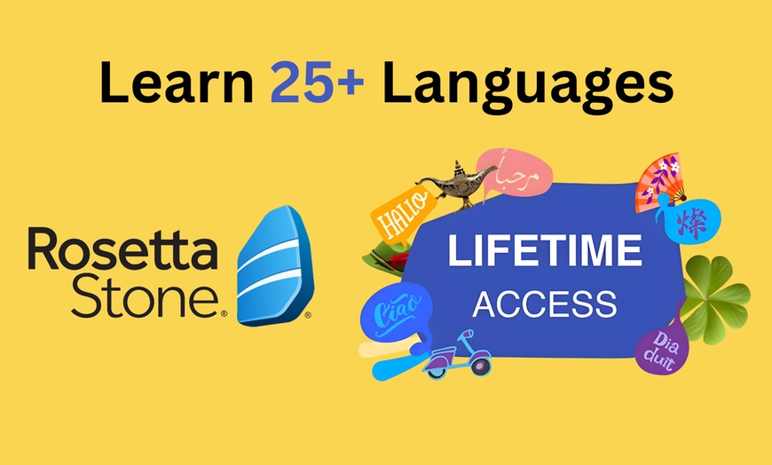 Image 1: Rosetta Stone Language Subscriptions: 3, 12, or Lifetime Access