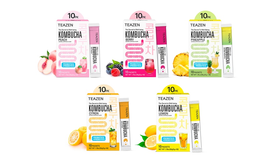 Image 1: 10 bustine di tè Kombucha Teazen