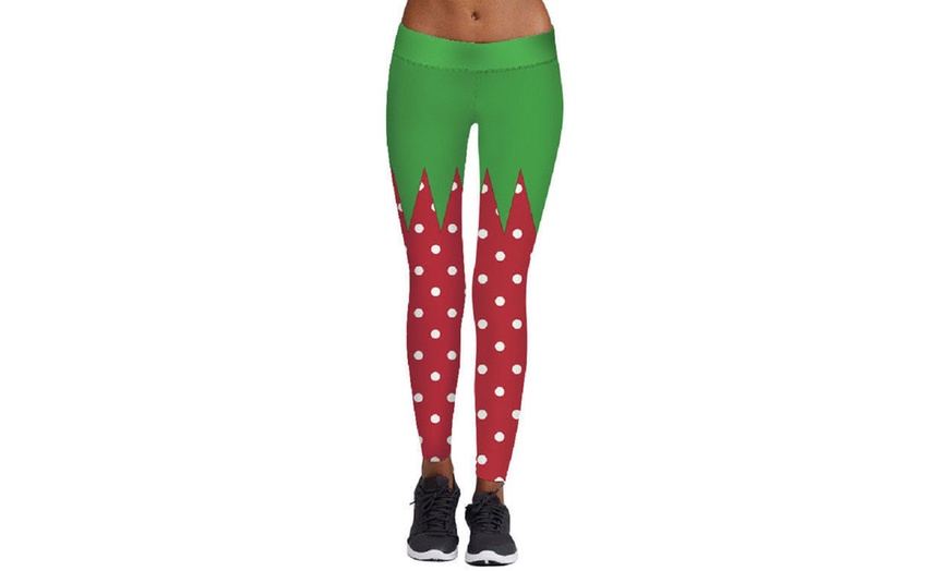 Image 12: Women's Christmas Leggings