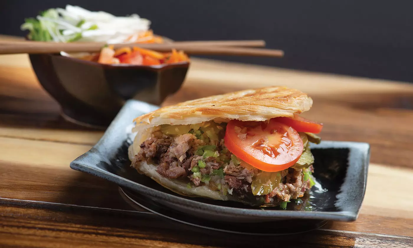 Chicken, Beef, or Pork Tokyo Burger and Drink for Dine-In or Takeout at Tokyo Express (Up to 47% Off) - Primary Image
