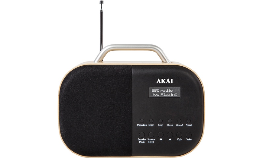 Image 5: Akai A61017 Wood DAB Kitchen Radio