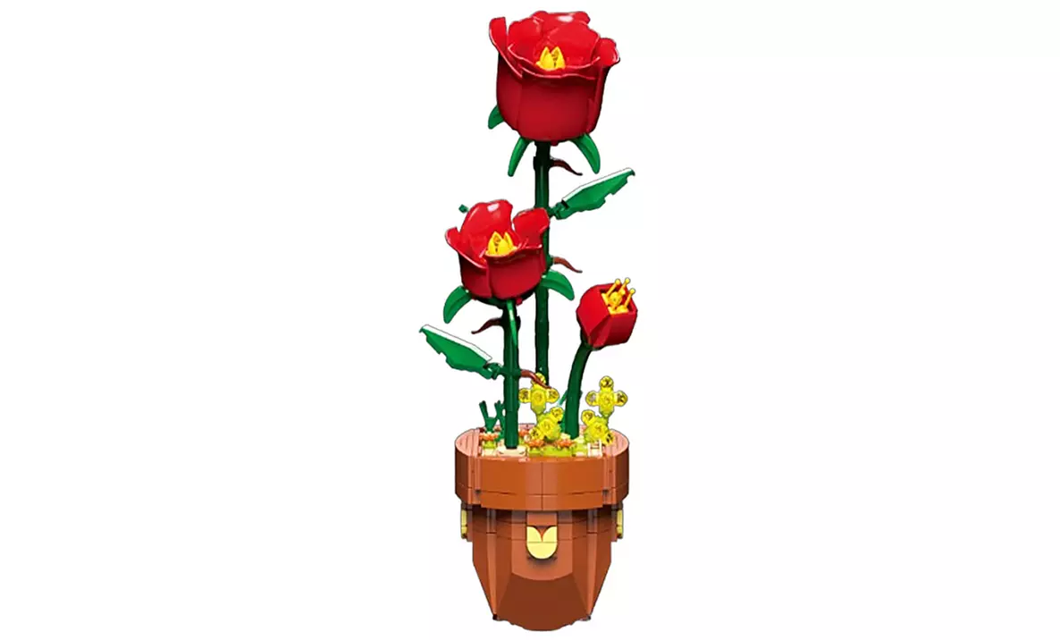 Kit de construction florale créative avec pièces détaillées, fleur au choix - Image 4