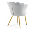 Image 15: Fluwelen schelp fauteuil
