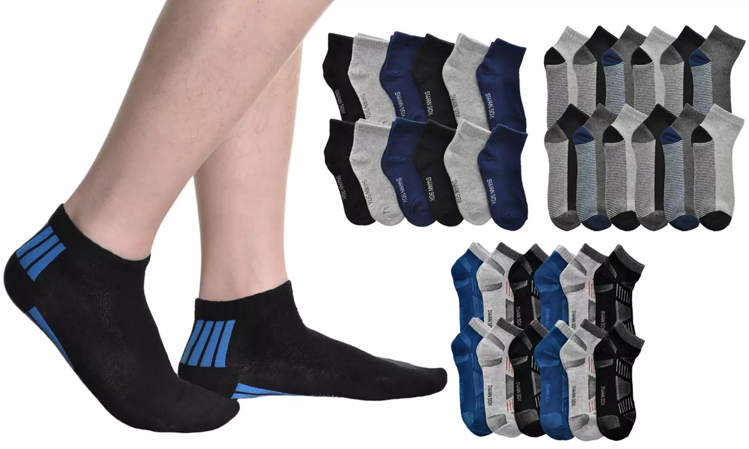  Men's Low-Cut Everyday Essential Socks (12-Pair Pack)