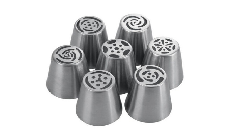 Image 3: Set of 7 Easy Flower Icing Tips