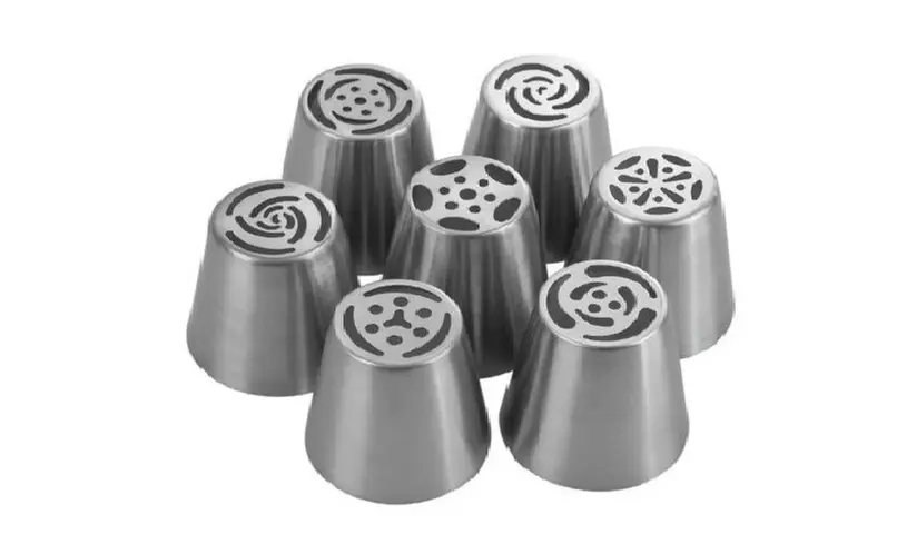 Set of 7 Easy Flower Icing Tips