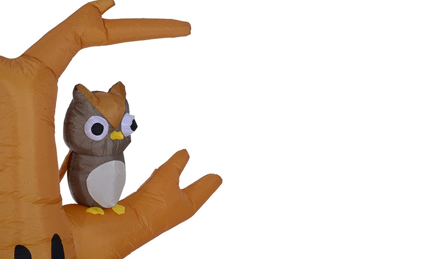 Image 13: HomCom Halloween Inflatable Tree with LED Lights