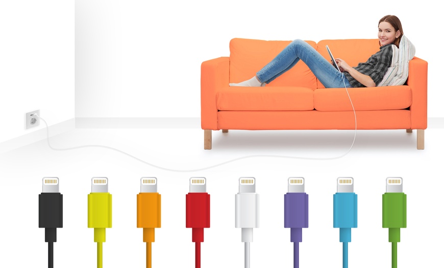 Image 3: Coloured Lightning Cable