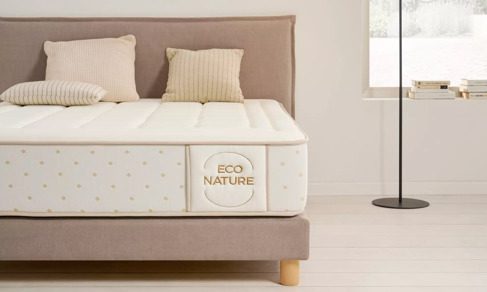 Colchón Eco Sense de 30 cm con Espuma Viscoelástica – Firmeza Doble, 12 Zonas Ergonómicas, Funda de Algodón