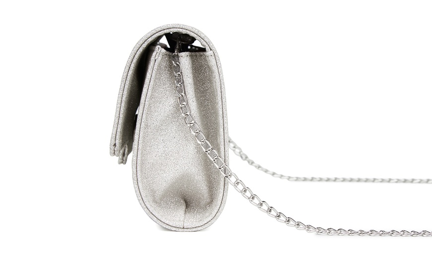 Image 7: Miss Lulu Crystal-Embellished Evening Clutch