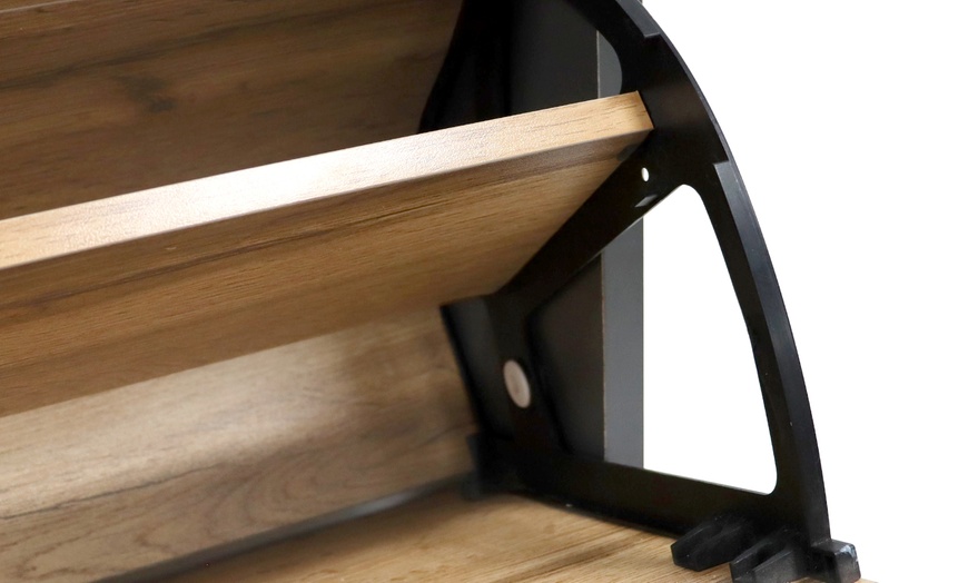 Image 15: Scarpiera in legno con mensola