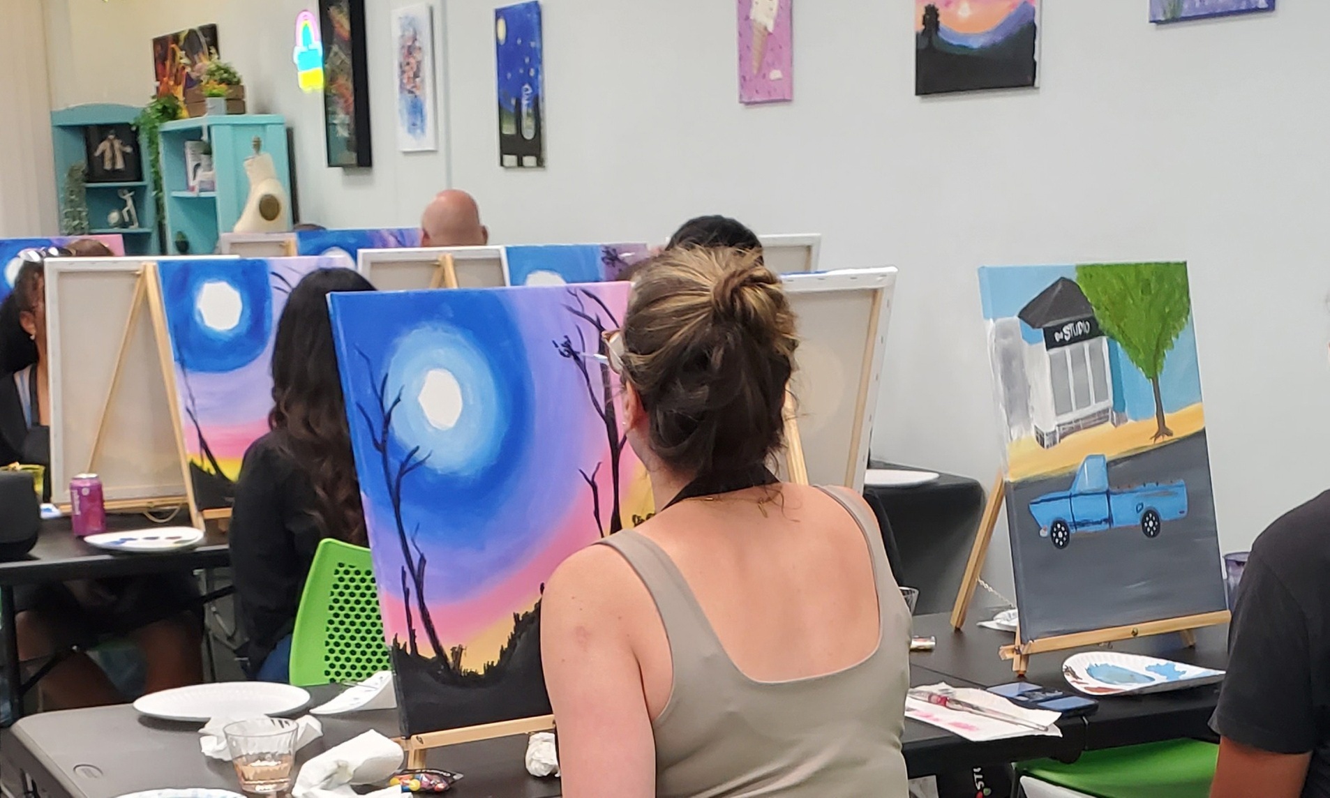 Unwind with a Paint & Sip – For Singles, Duos, or Trios