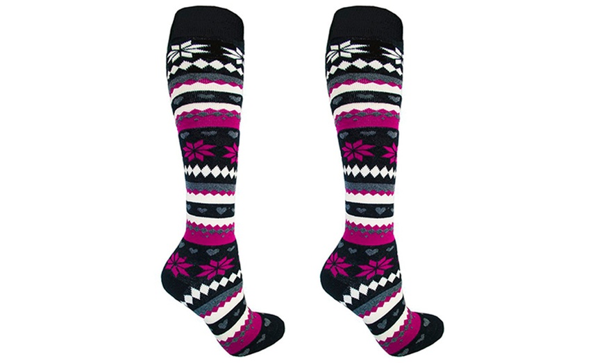 Image 2: Women's Thermal Knee-High Socks
