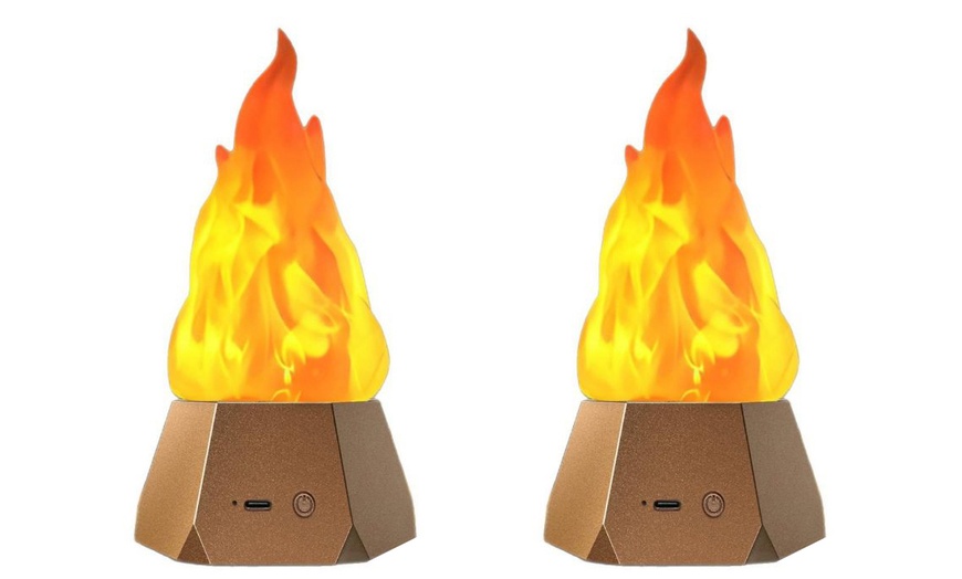 Image 3: Up to Four Outdoor Flame-Effect LED Lights