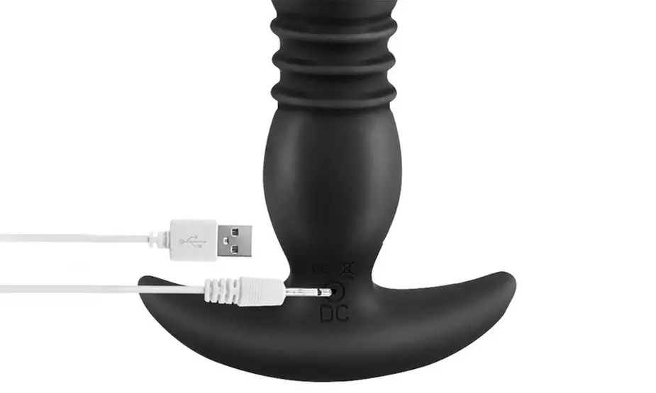 Wireless Rotation Telescopic Anal Plug Stimulator Vibrator