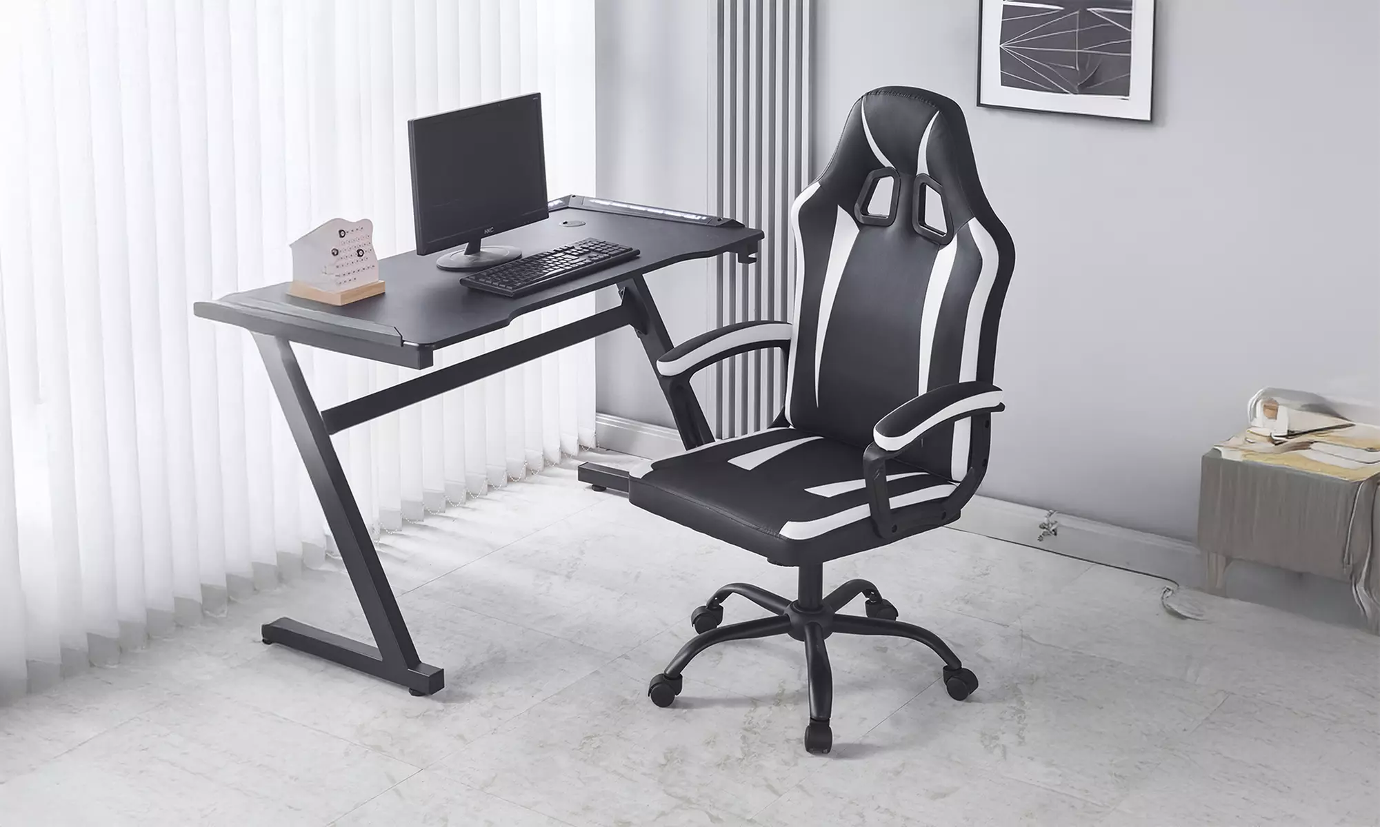 Sedia gaming professionale Zafira, disponibile in vari colori, con spedizione gratuita - Primary Image