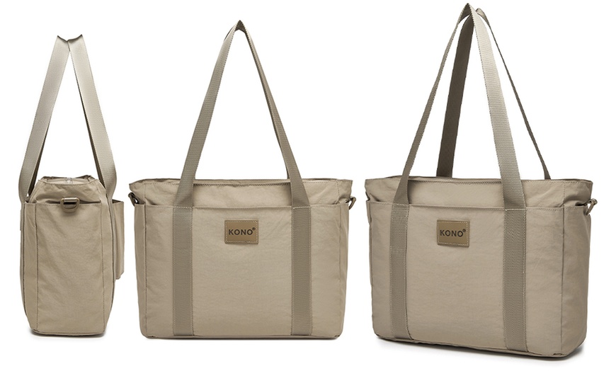 Image 9: Travel-Smart Laptop Tote with 15.6” Protection and 3-Way Carry Design