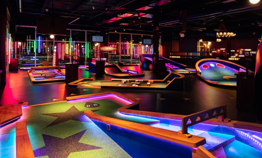 Image 1: Upscale, Tech-Infused Mini Golf for 2 or 4 - Tax Included