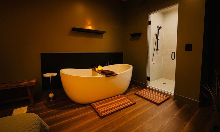 Image 10: Experience ultimate relaxation with a 60-minute couples massage 
