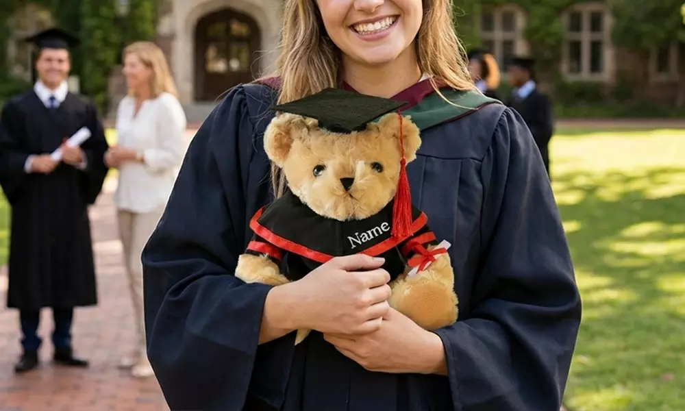 Custom Graduation Plush Toys – Personalized Embroidered Name Plush Toys | Gift for Kids & Family | Soft & Unique Keepsake