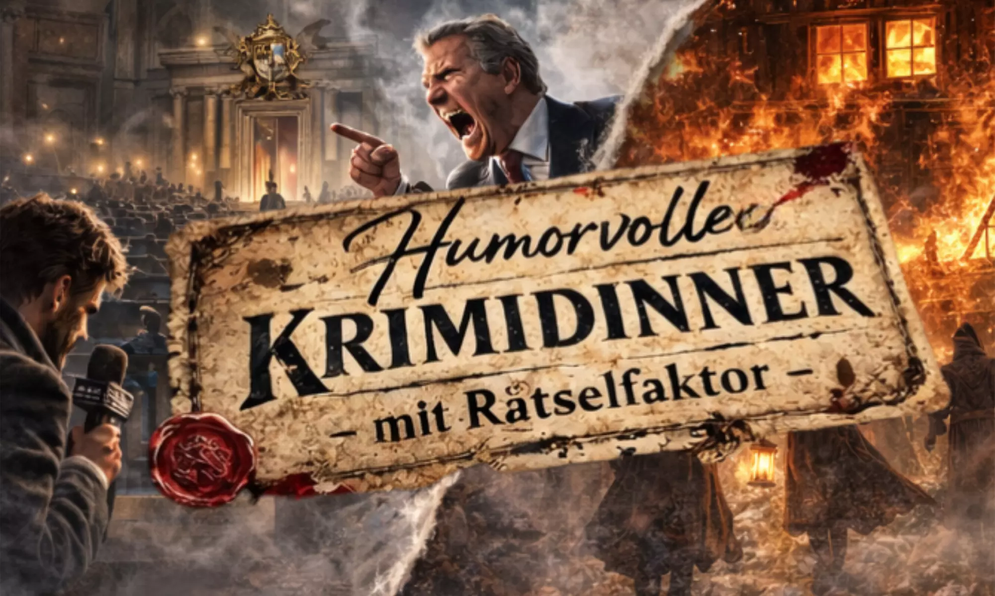 Ticket für 1 Bayern Krimi Dinner nach Wahl vom 20.06. bis 14.08.2026