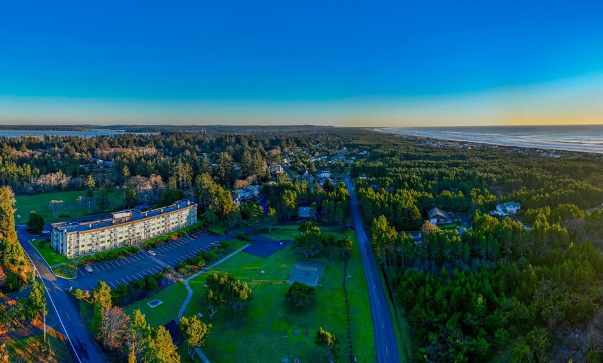 Image 1: Beachfront Resort in Washington Coast with Ocean Views, Trails & Pool