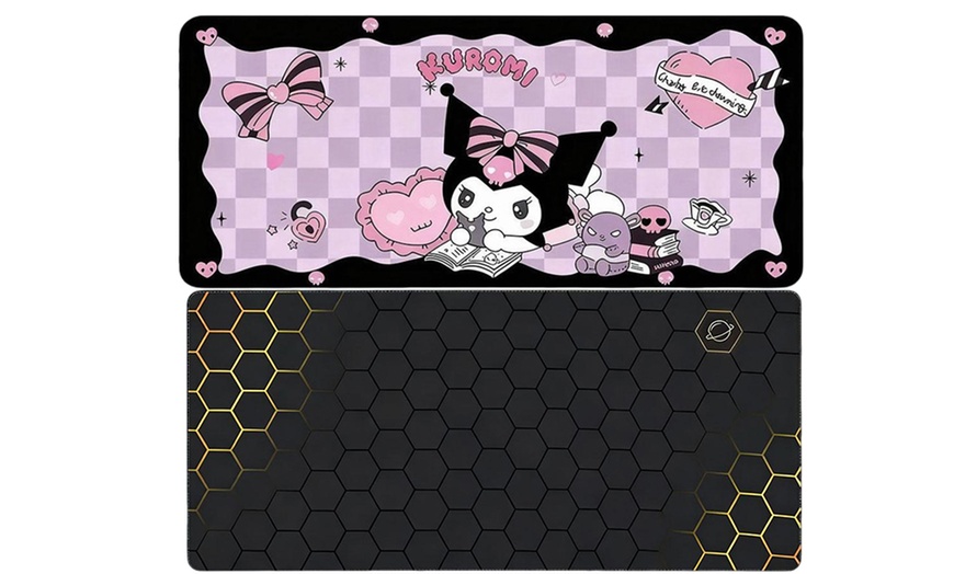 Image 2: Cartoon Desk Mat, Vivid HD Printing and Non-Slip Rubber Base
