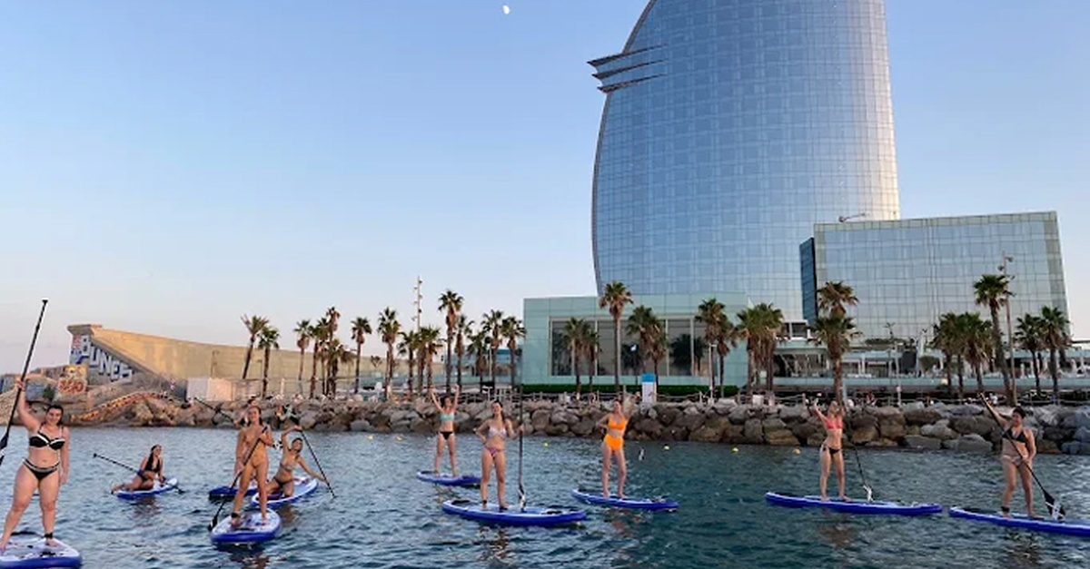 Experiencia de paddle surf recreativo en Barcelona