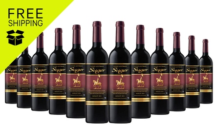 Suger Australian Merlot 2021 – 12 Bottles-DL-SUGERMER21-12P-NSW; Free Shipping - Just Wines