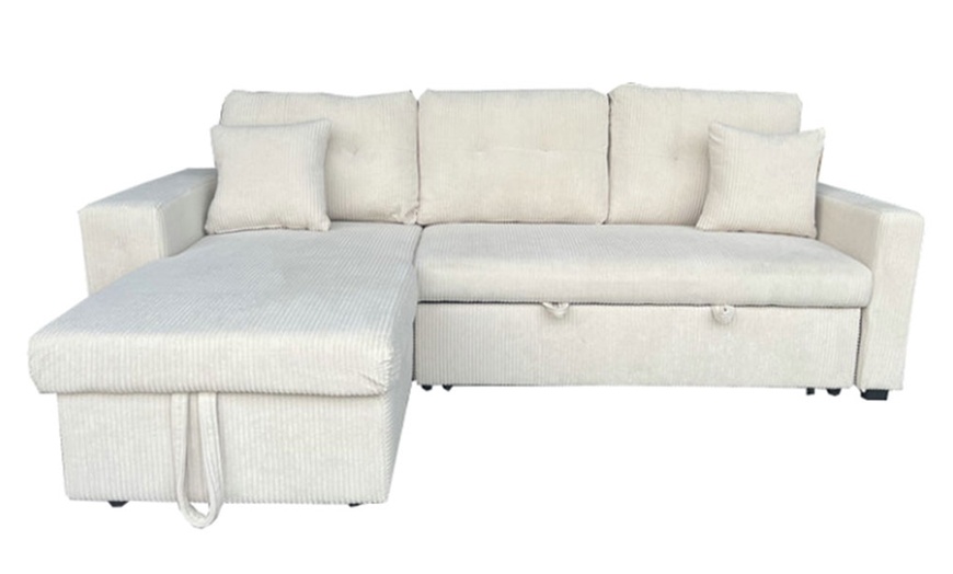 Image 18: Canapé d'angle convertible Kocoon "San Diego" 4 places avec coffre