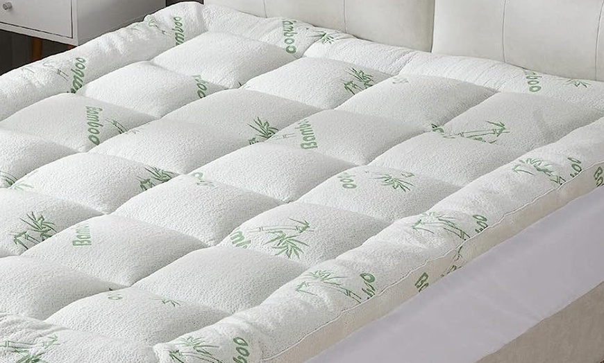 Image 5: Surmatelas Bamboo, 8 cm d'épaisseur, microfibres-balls, Sampur