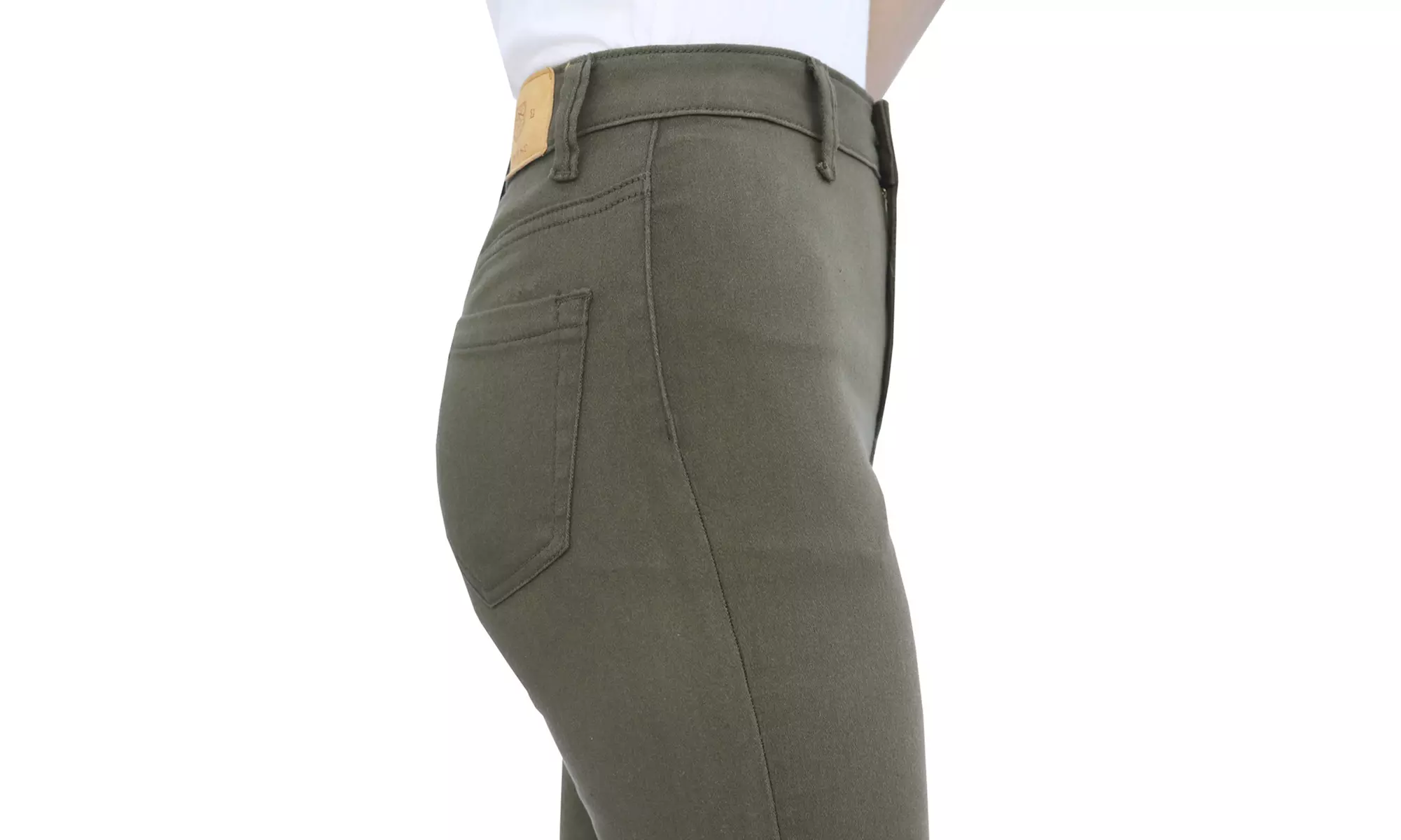 High-Waisted Skinny Fit Denim Jeans