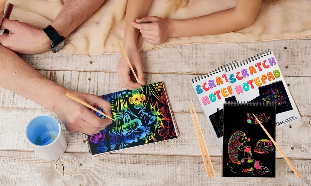 1, 2 ou 3 carnets de cartes à gratter Arc-en-ciel - Primary Image