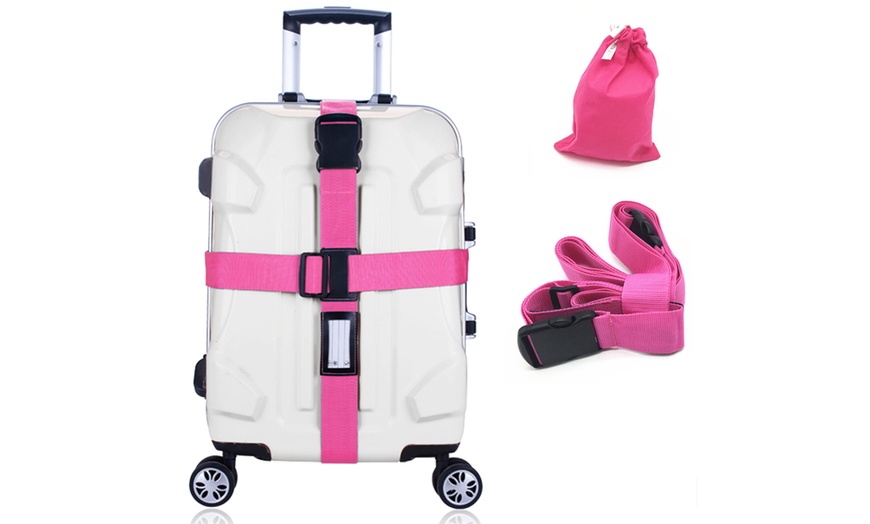 Image 6: Durable Suitcase Strap Luggage Strap Cross belt for Luggage Suitcase